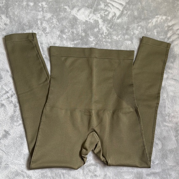 Olive Green Shapermint Essentials Leggings, Size Medium - Picture 1 of 5